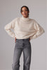 PLUSHY STITCH ROLL NECK | COTTON