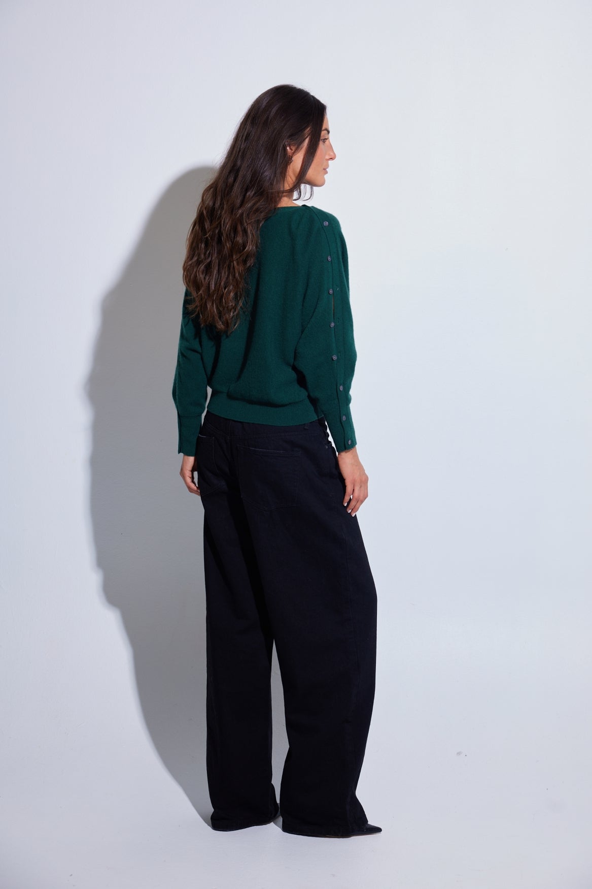 BLUEBIRD BUTTON BOAT NECK 