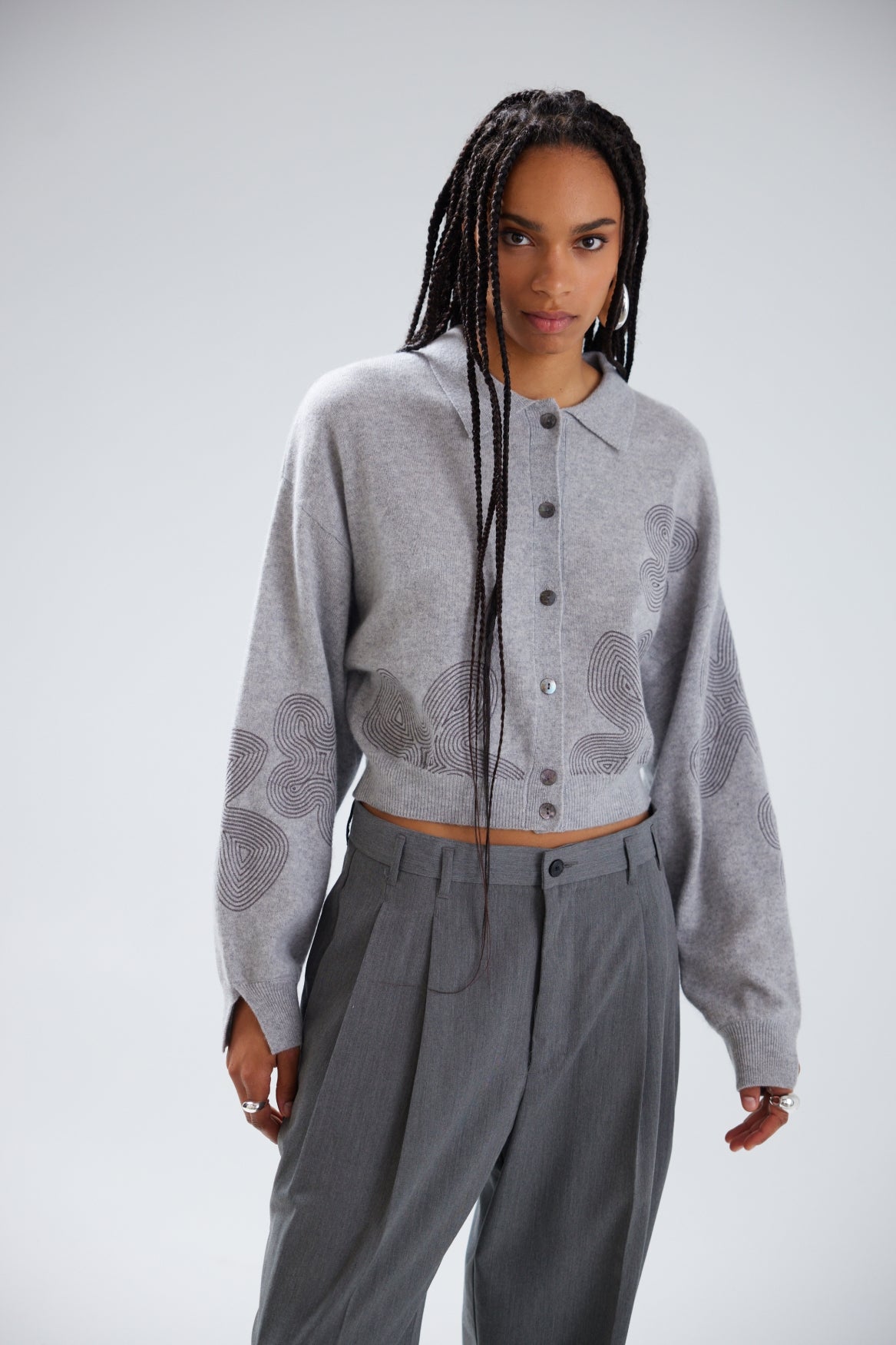 GRACIE FLORAL EMBROIDERY CARDIGAN