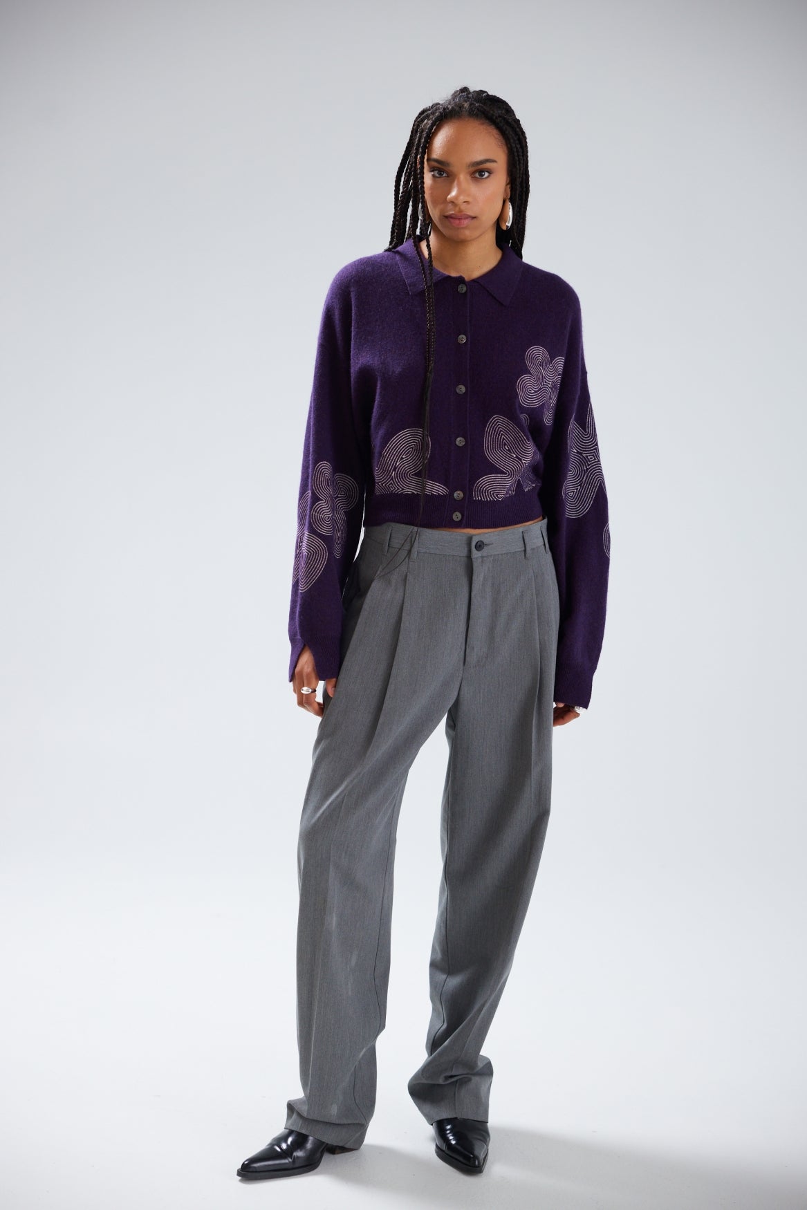 GRACIE FLORAL EMBROIDERY CARDIGAN