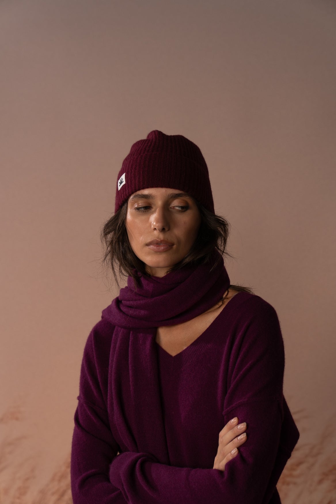MAYA RIBBED BEANIE 
