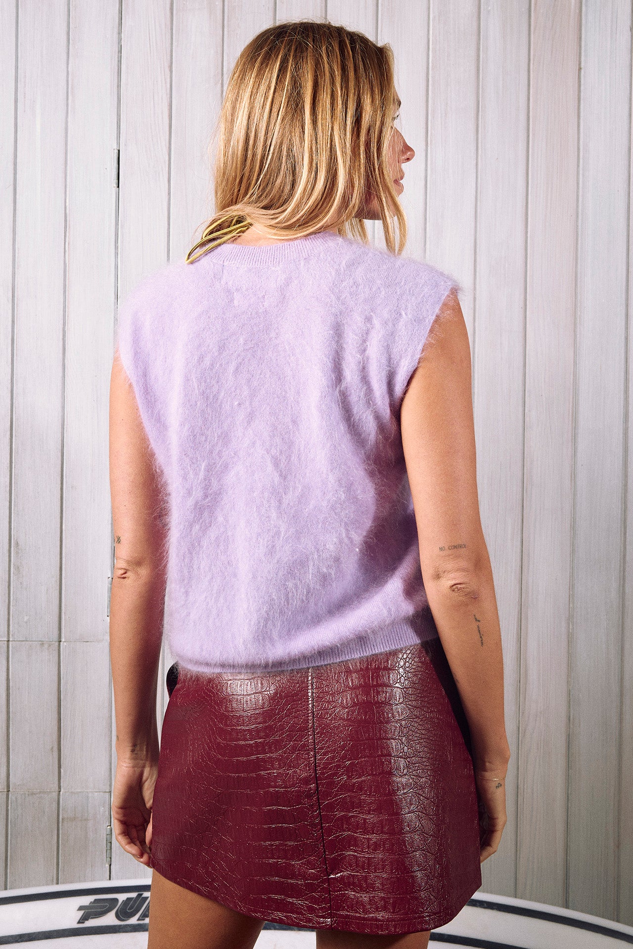 BRUSHED LUCCA CREW NECK TANK 